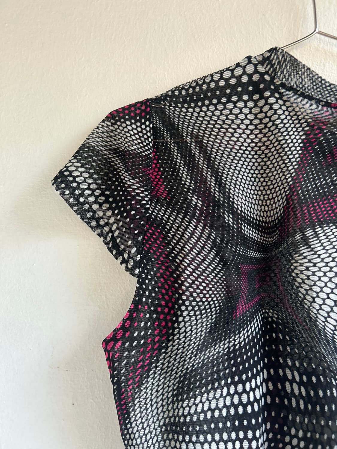 땡땡이 메쉬탑  상품이미지6