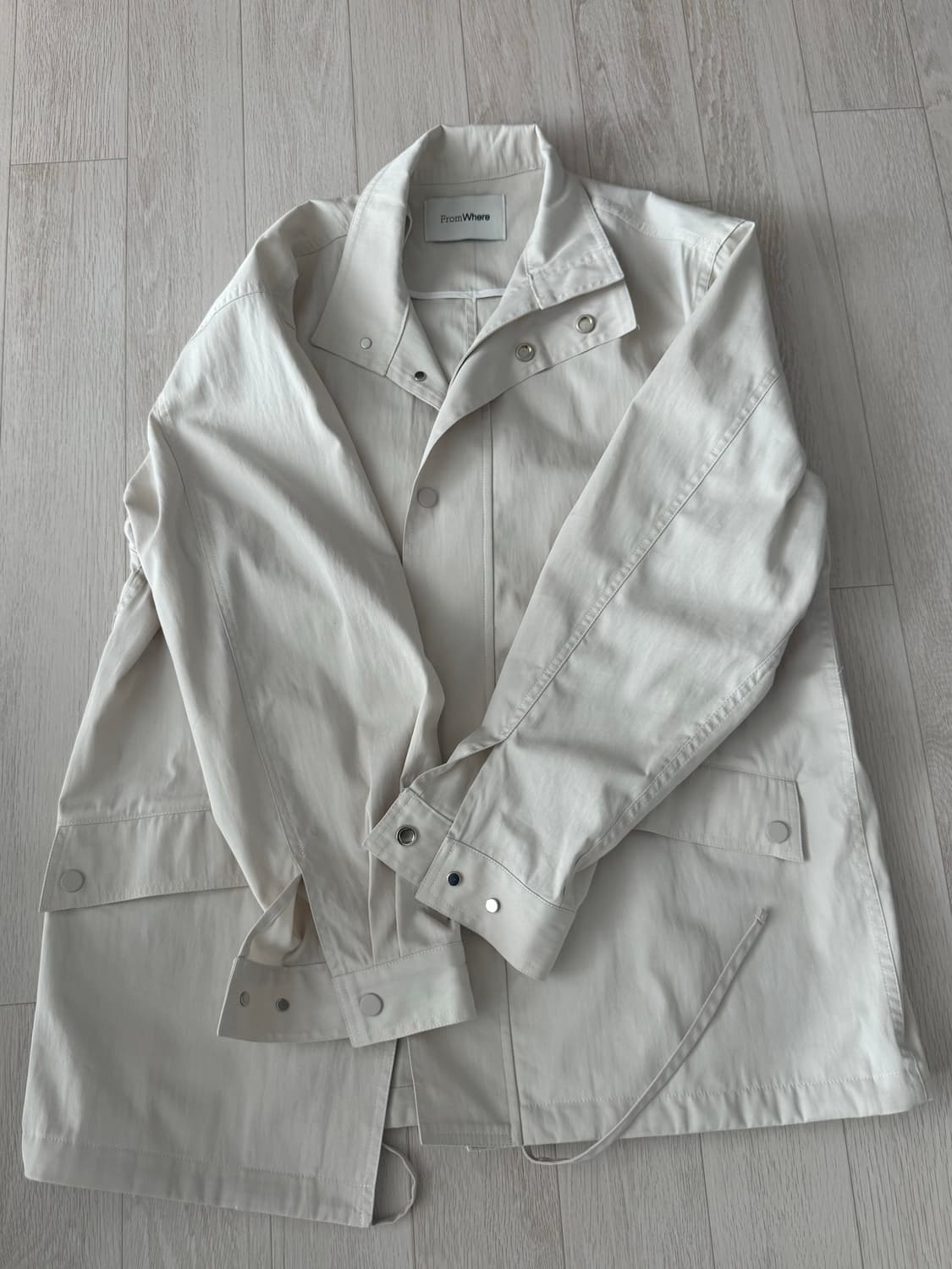 프롬웨얼 스탠드 스트링자켓 트렌치 fromwhere 상품이미지7