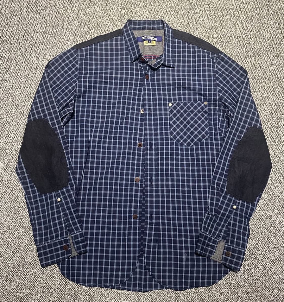 준야와타나베 꼼데가르송 체크 셔츠 상품이미지1