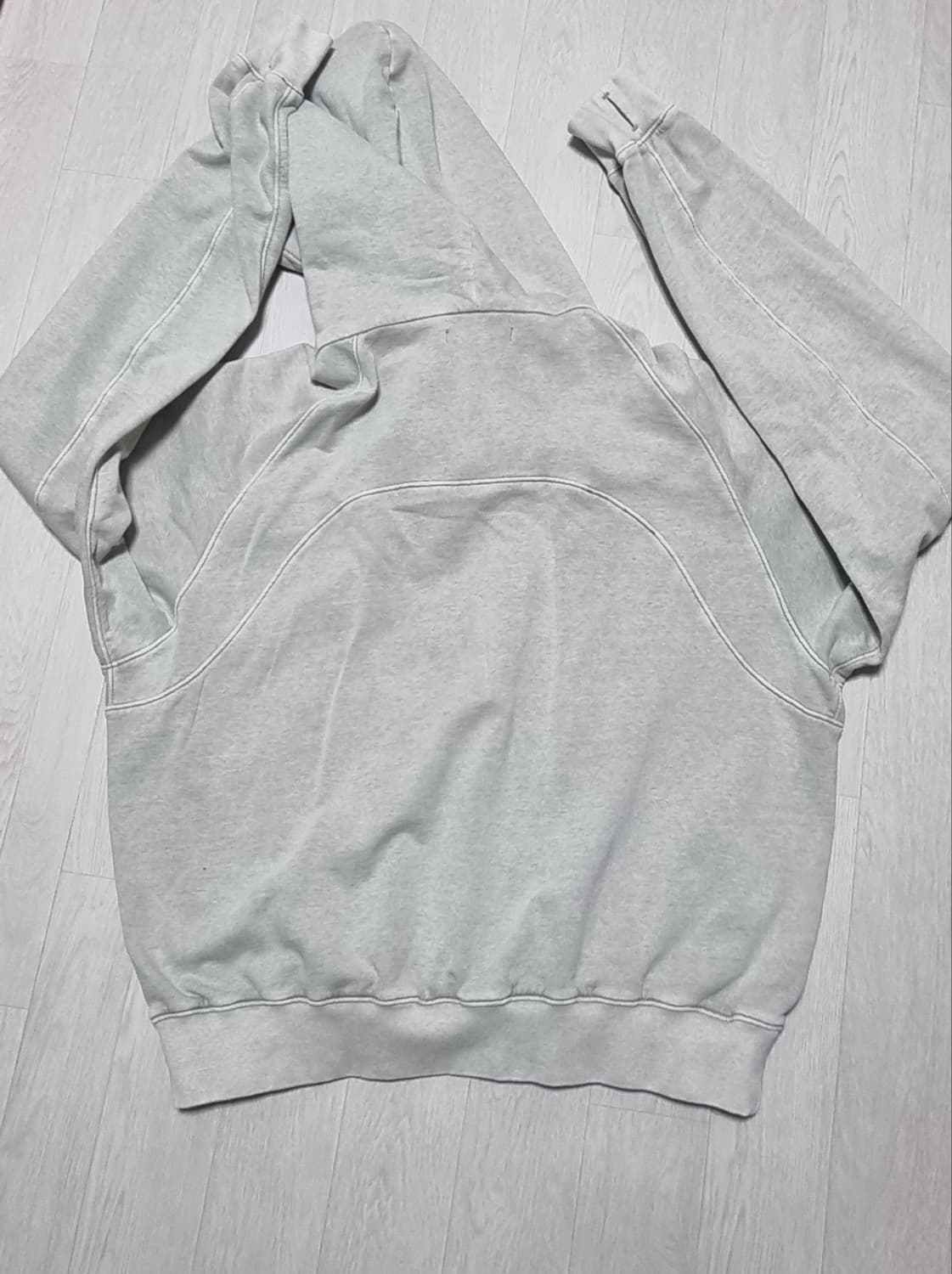 혜인서 버튼 후디 아이스블루 상품이미지6