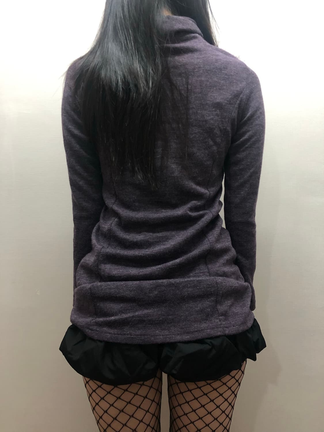 빈티지 퍼플 퍼 텍스처 터틀넥 니트 상품이미지9