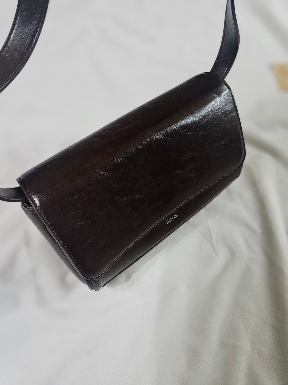 스탠드오일 버터백 숄더백 플랩백 마론 브라운 가방 스탠드 오일 상품이미지6