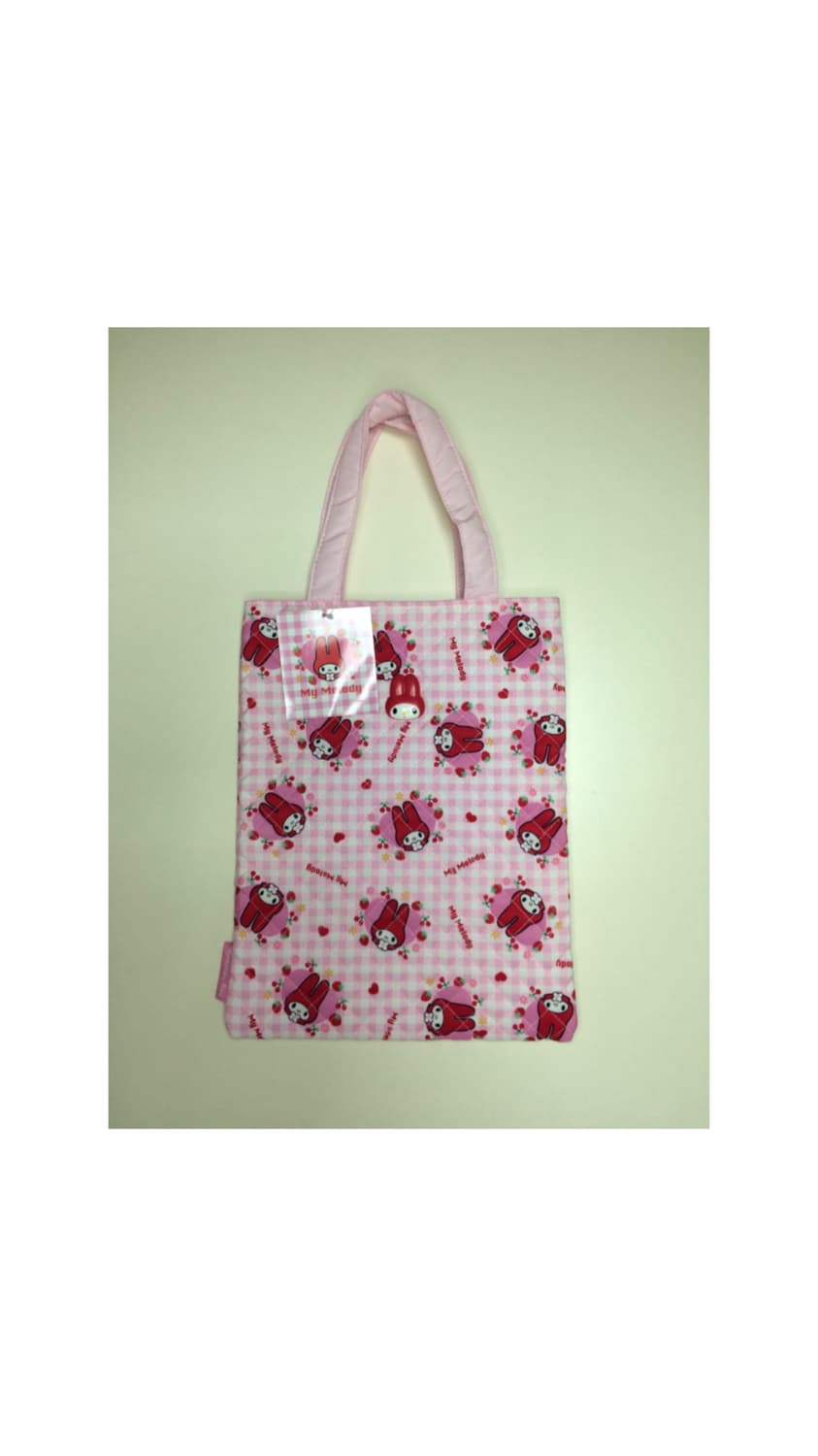 모두의 퀼트 마이멜로디 프린팅 핑크 미니 토트백 상품이미지1