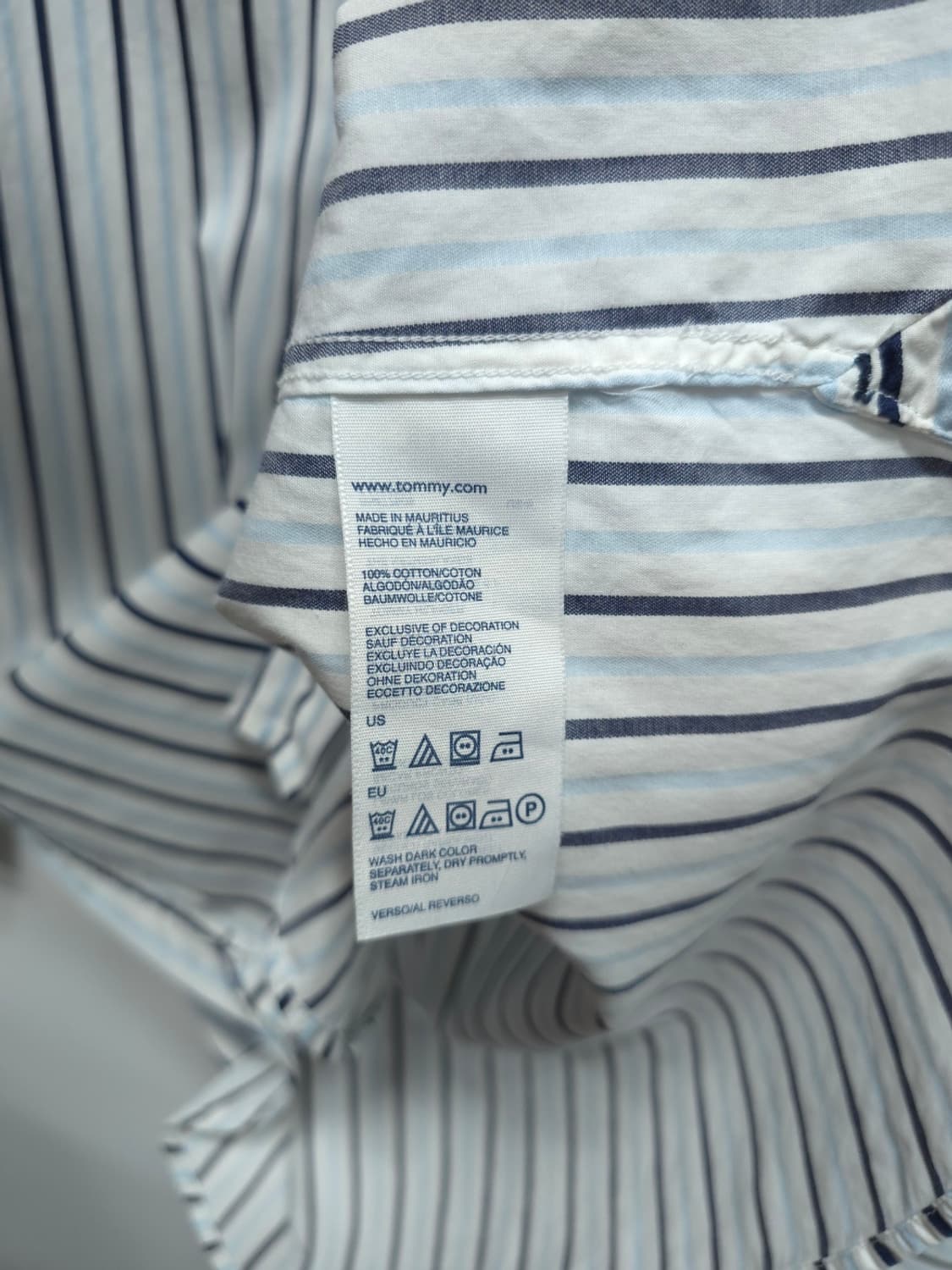 타미힐피거 멀티 스트라이프 버튼다운 셔츠 (100) 상품이미지10