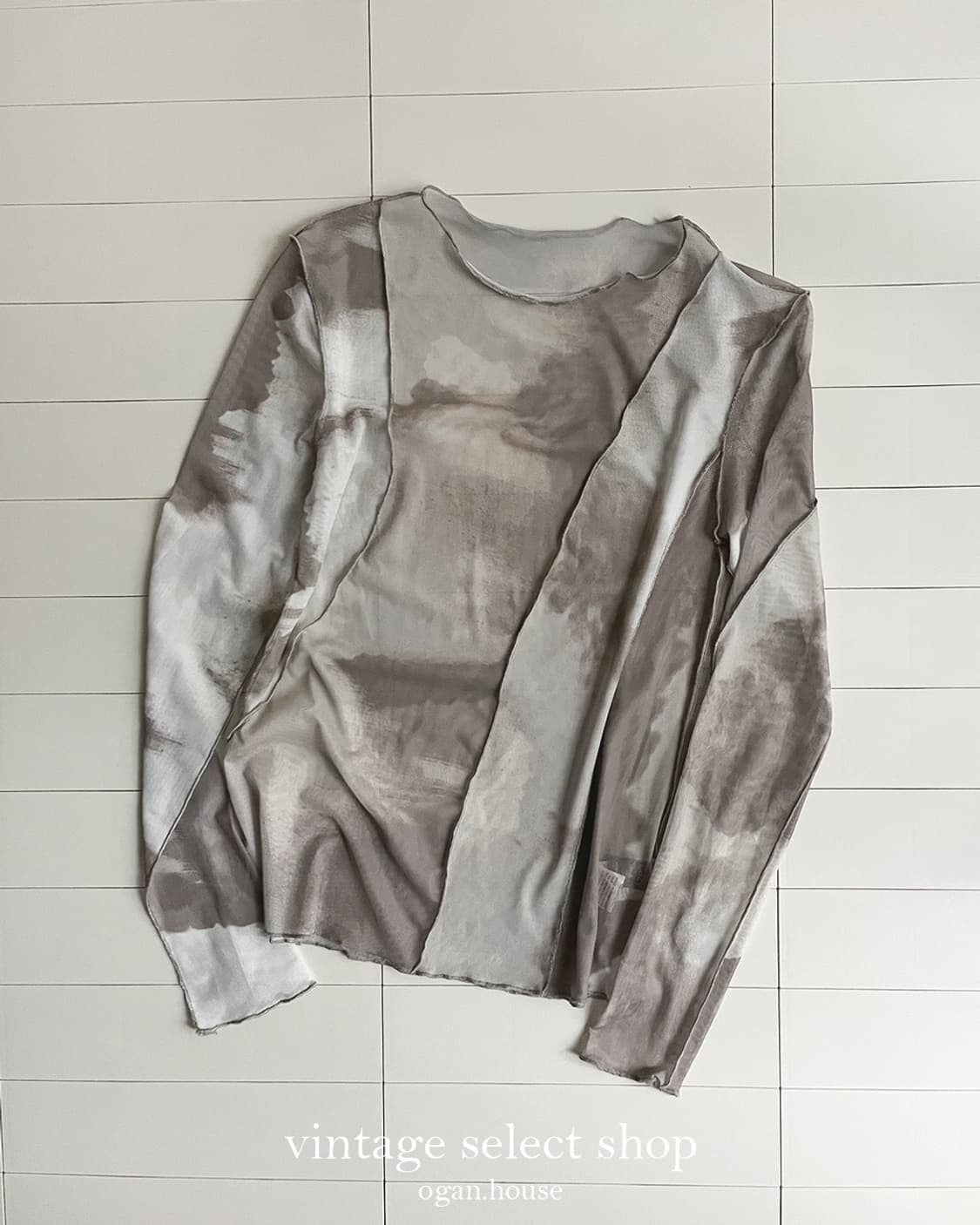 vintage autumn mesh top 상품이미지1