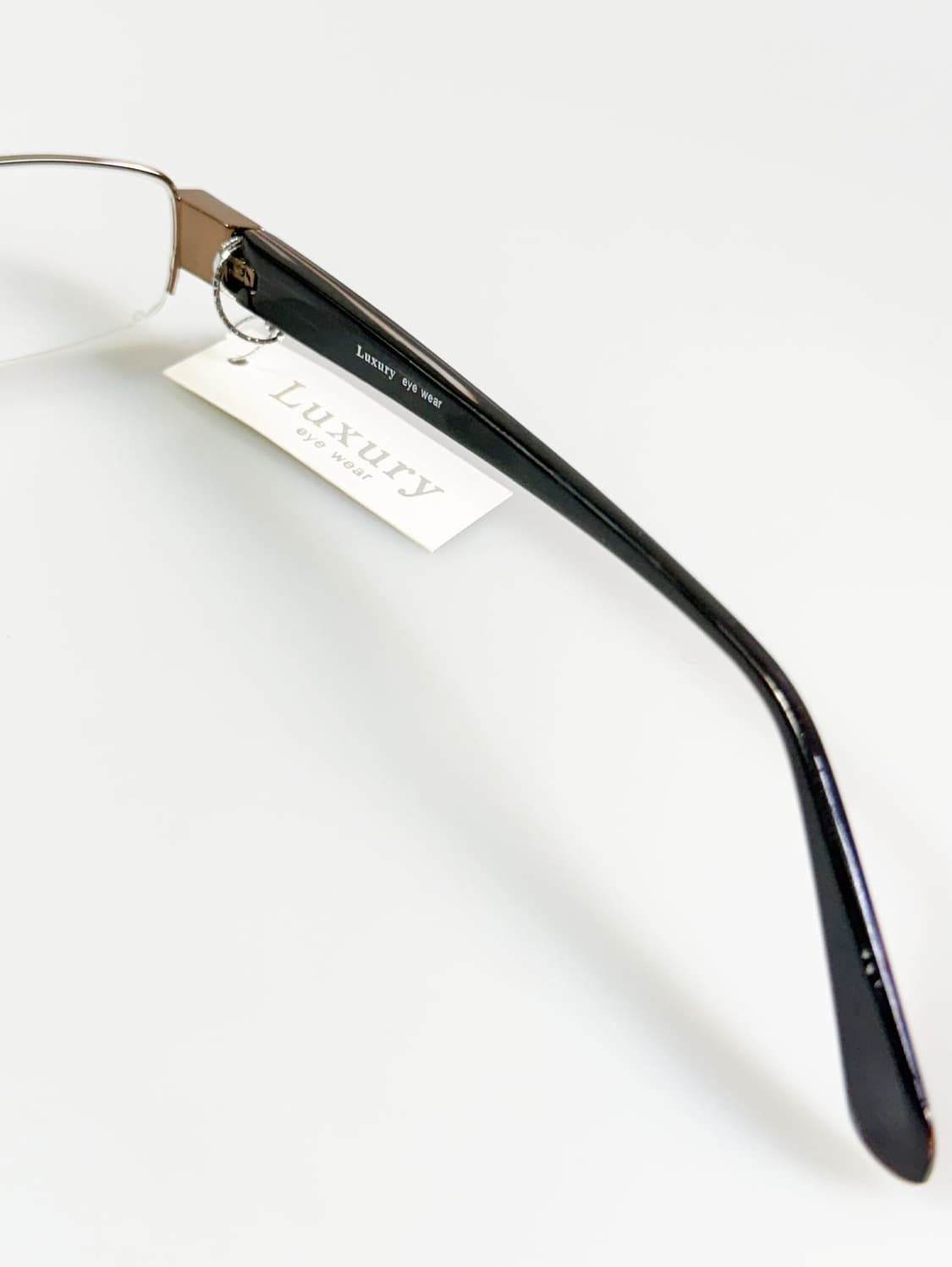 LUXURY EYEWEAR 브론즈 반무테 스퀘어 메탈 빈티지 안경 상품이미지6