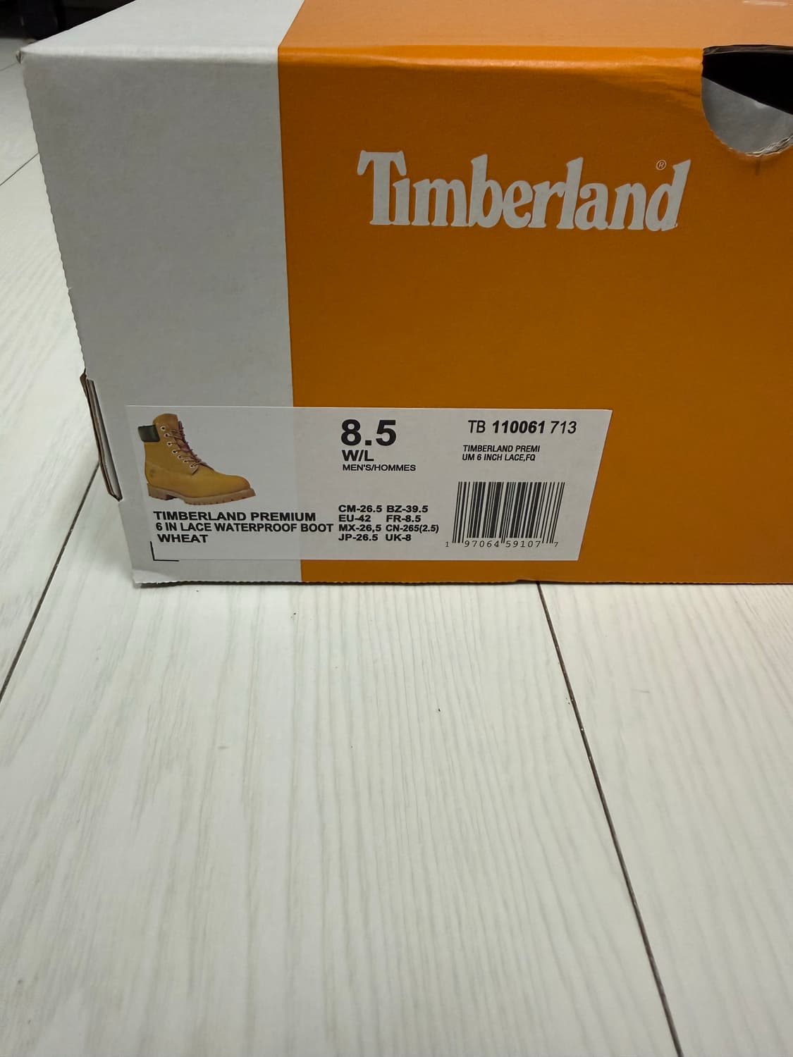 팀버랜드 6인치 부츠 와이드 265 상품이미지10