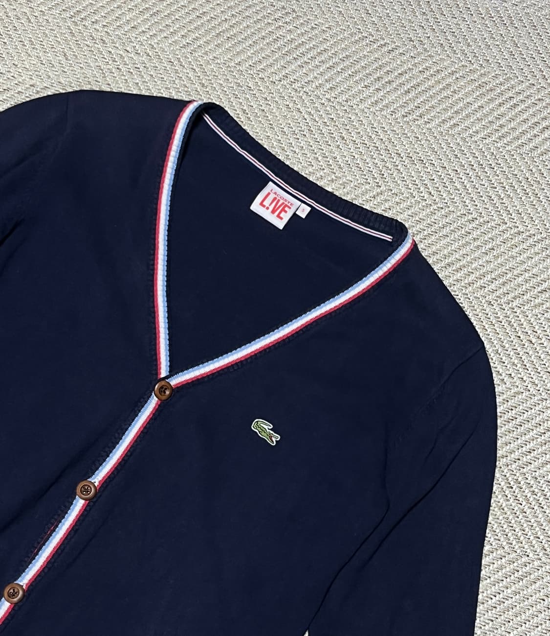 공용 라코스테 라이브 브이넥 니트 가디건 100 상품이미지7