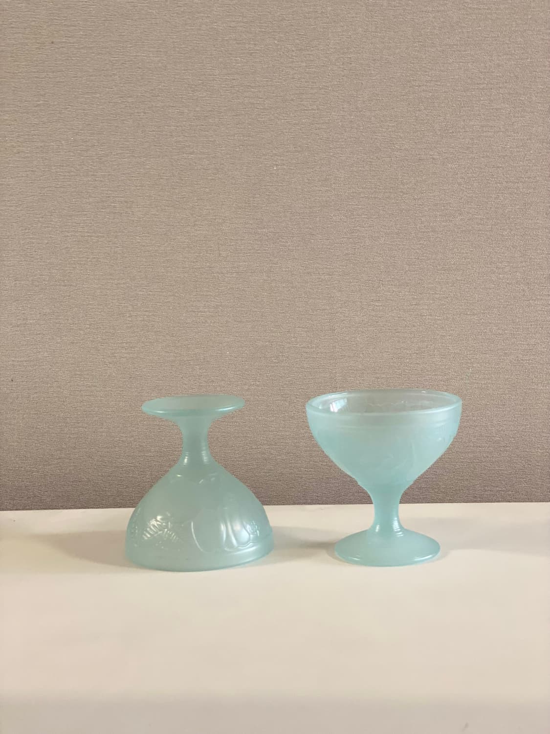 프랑스 빈티지 유리볼 아이스크림 컵 세트 상품이미지1