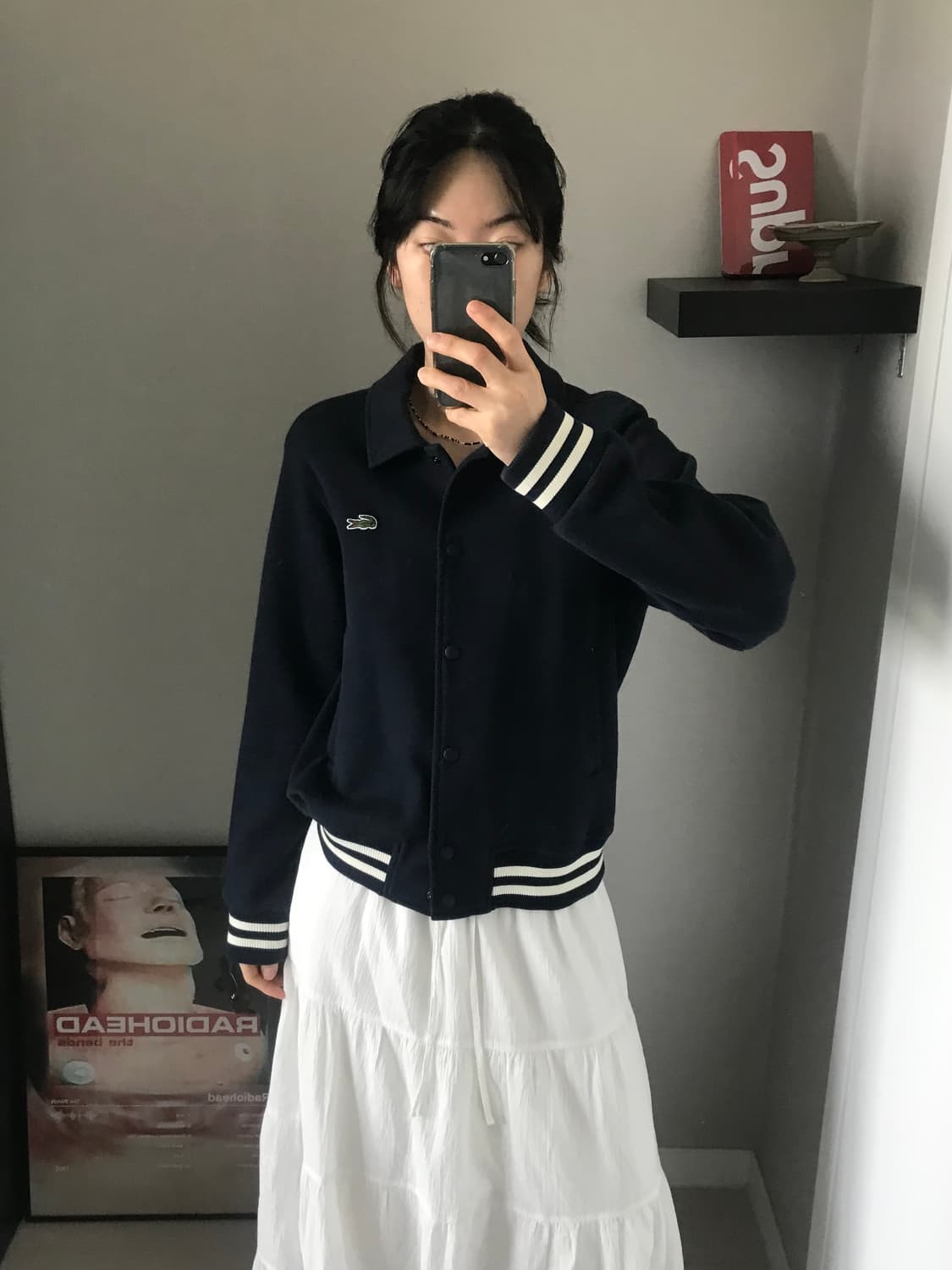 대장급 라코스테 신형택 바시티 카라 자켓 상품이미지4