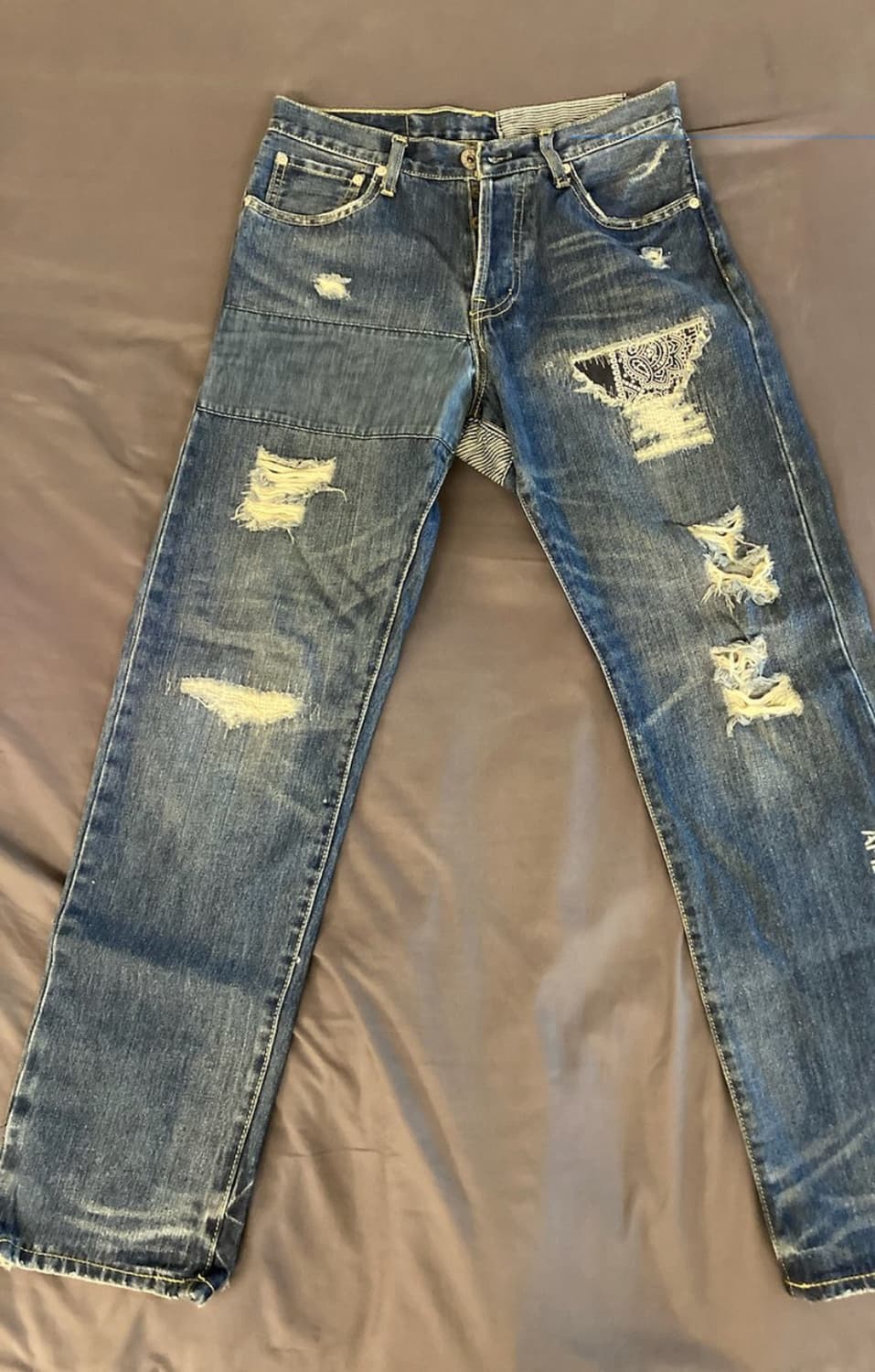 베이프 패치워크 진 30 상품이미지4