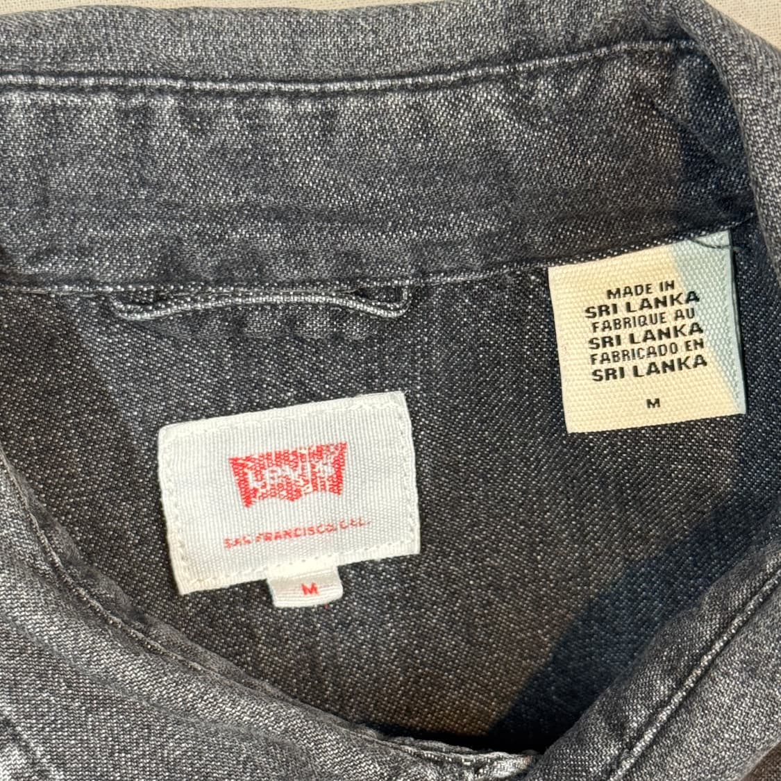 M) 리바이스 스탠다드 투포켓 웨스턴 흑청 데님 셔츠 상품이미지6