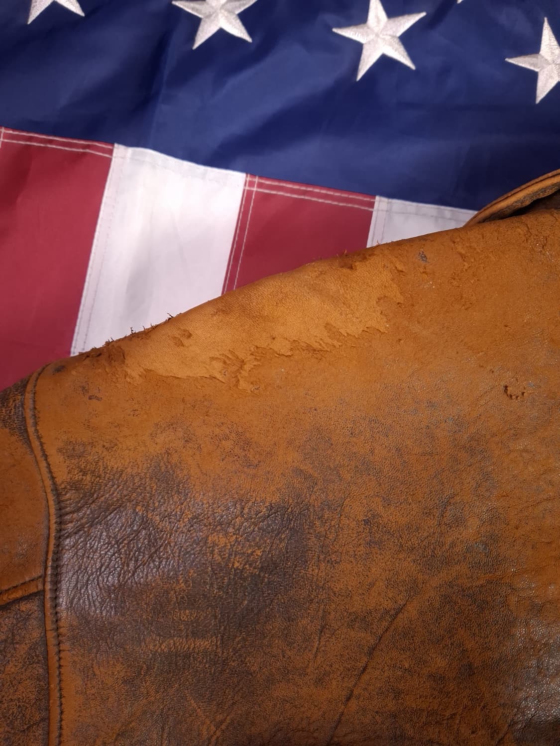 오리지날 80's 국내산 아비렉스 미공군 A-2 리얼레더 항공점퍼 상품이미지5