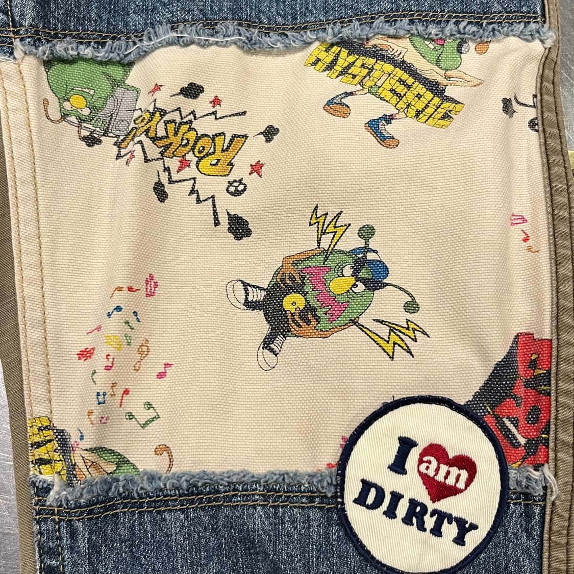 HYSTERIC GLAMOUR 히스테릭 글래머 패치워크 데님 팬츠 상품이미지8