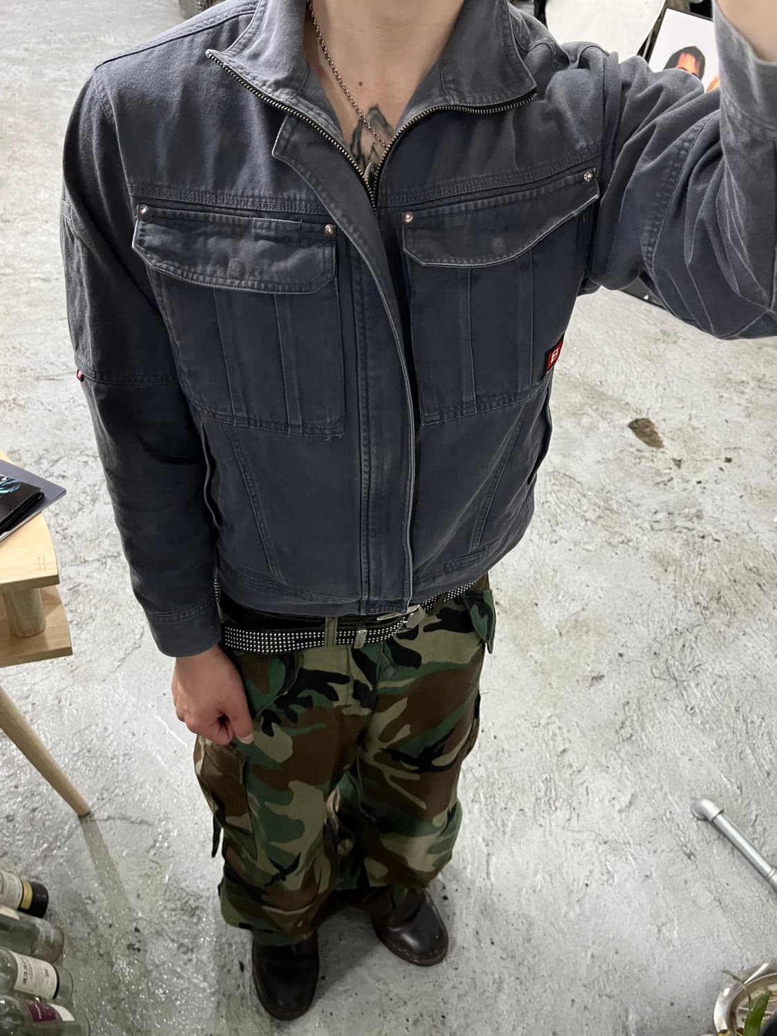 Burtle faded work jacket 상품이미지3