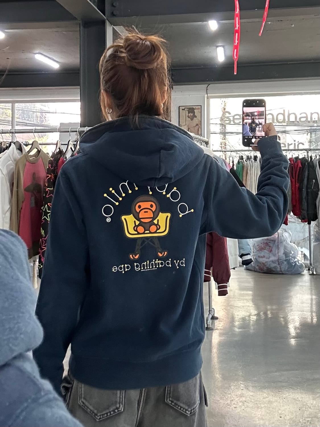 베이프 베이비마일로 풀 후드집업 상품이미지2