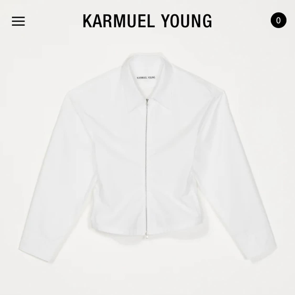 (50) Karmuel Young 크롭 셔츠 상품이미지2