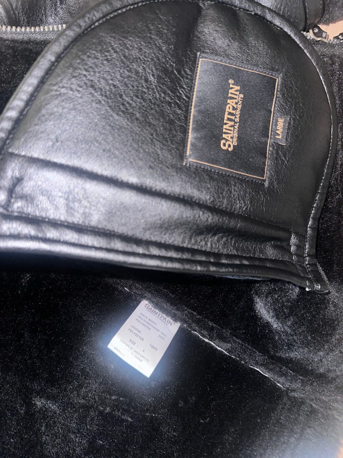 세인트페인 SP 비건 레더 시어링 자켓 상품이미지8