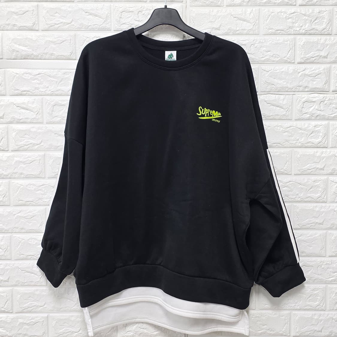 택포_ 슈프림 Supreme 검정색 맨투맨 XL 상품이미지1