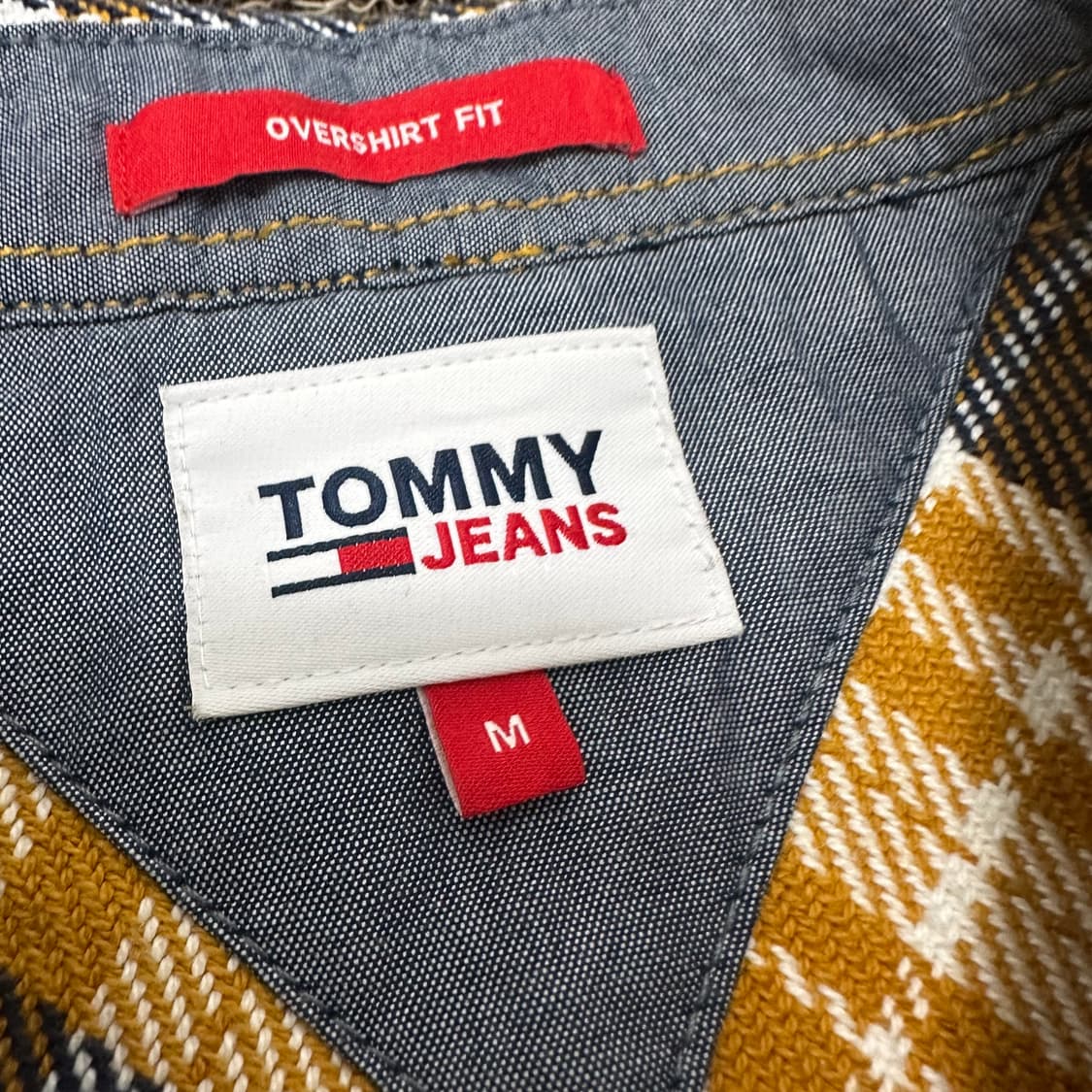 TOMMY JEANS 타미진스 체크 자켓 M 상품이미지3