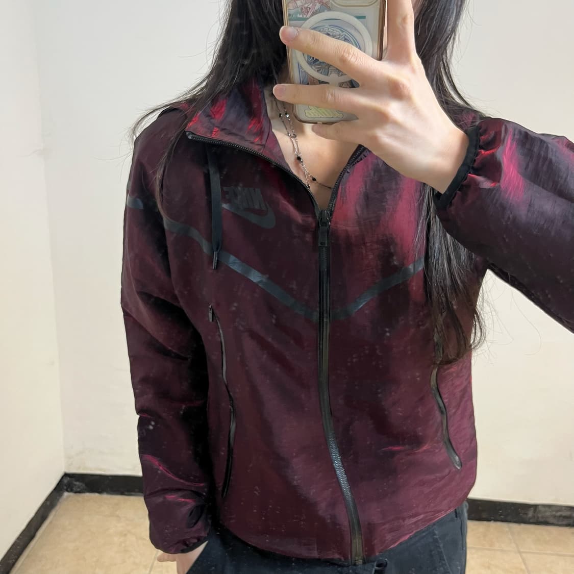 Nike burgundy Tech Pack windbreaker 상품이미지2