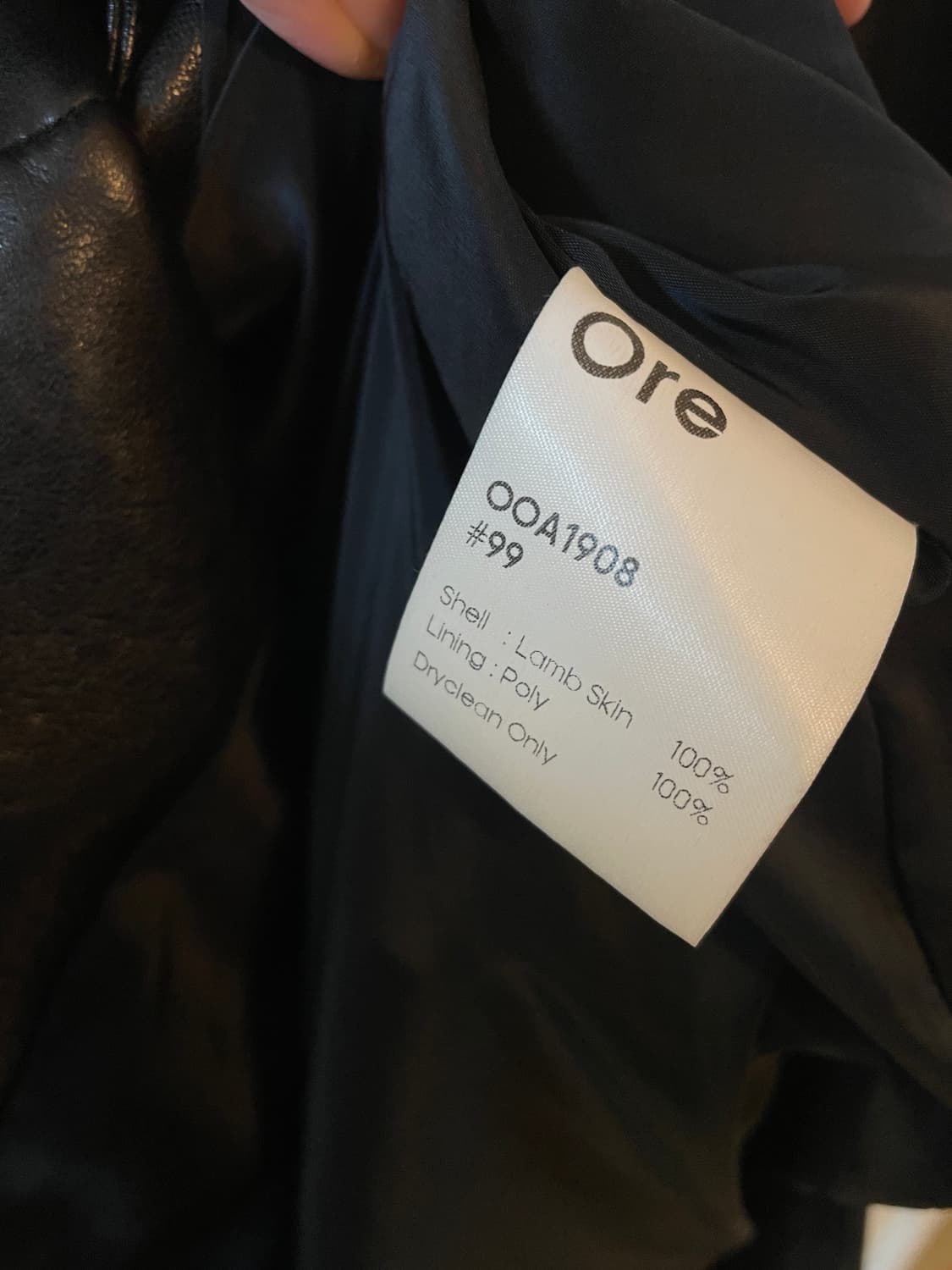 Ore 오어 가죽자켓 가죽 트렌치코트 상품이미지8