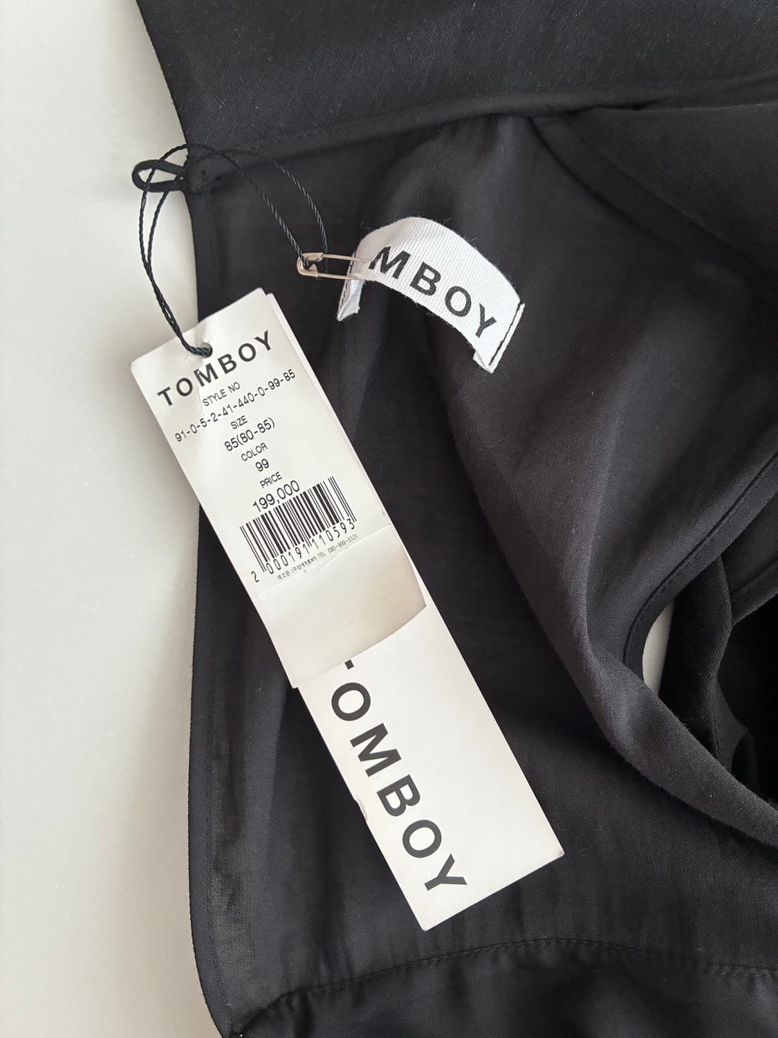 85) 새상품 스튜디오 톰보이 민소매 원피스 블랙 상품이미지5