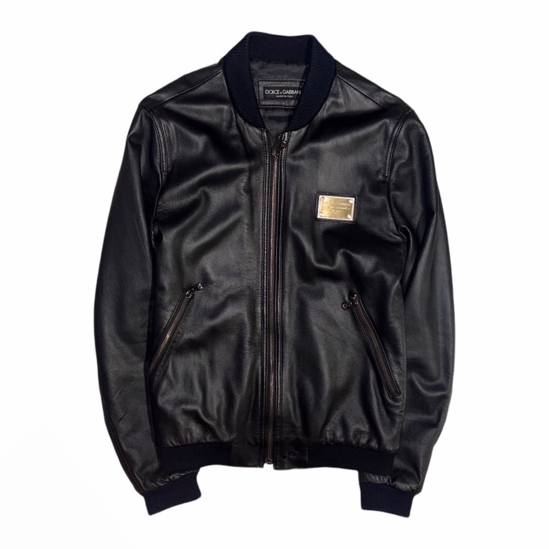 [46] 00’s Dolce & Gabbana Leather Jacket 상품이미지1