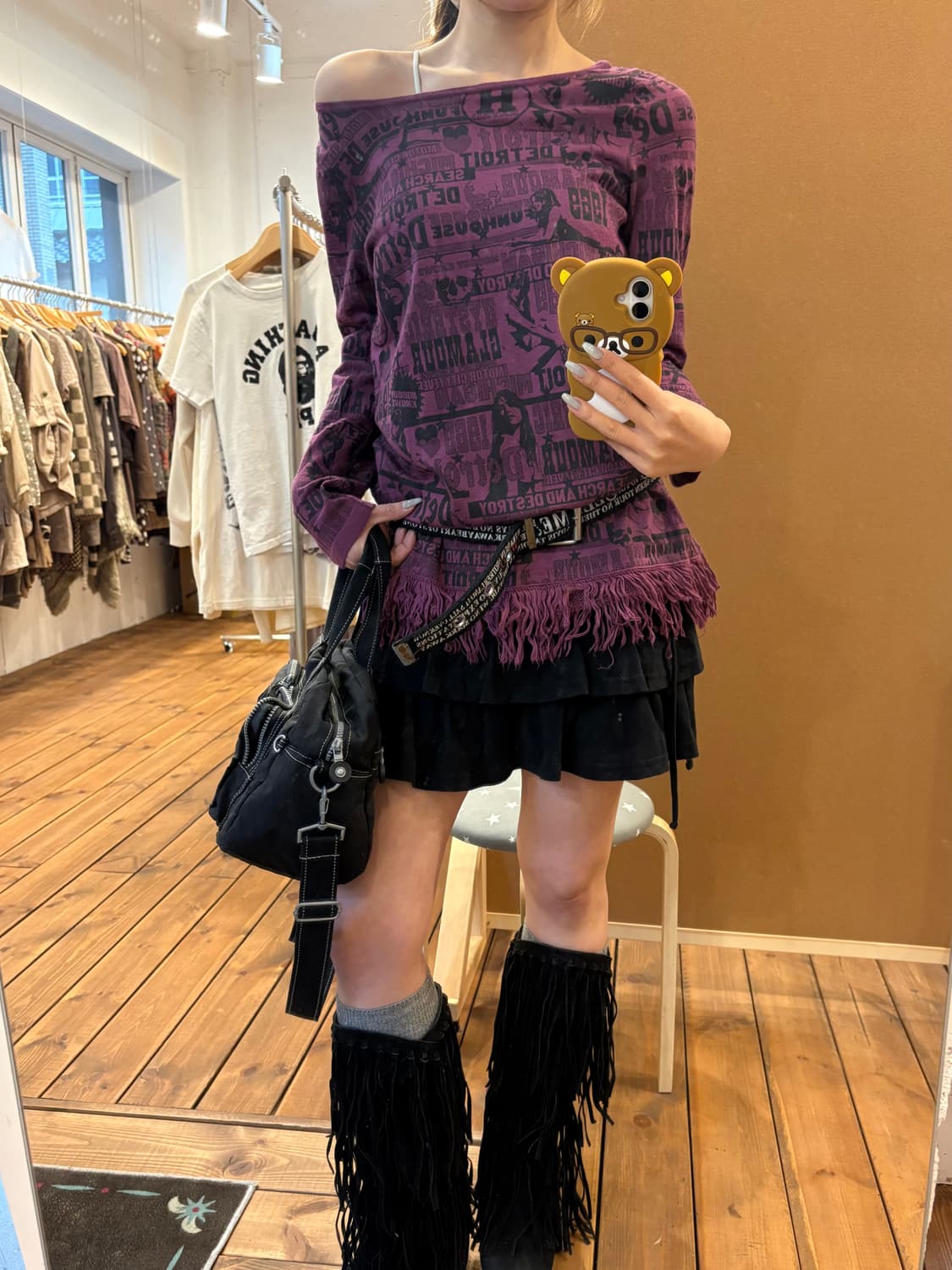 히스테릭글래머 테슬 롱슬리브 니트 상품이미지5