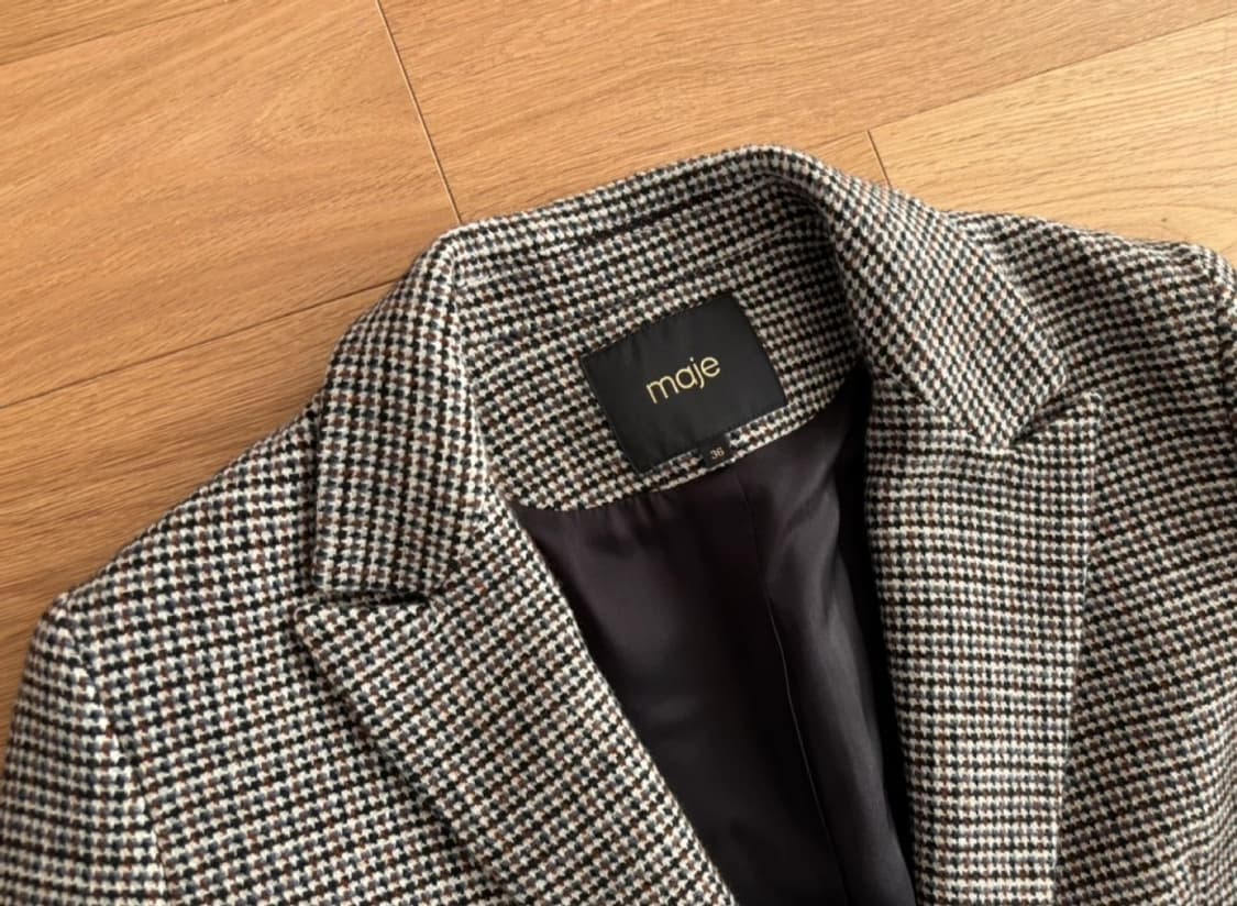 마쥬 하운드투스 체크 자켓 36 상품이미지2