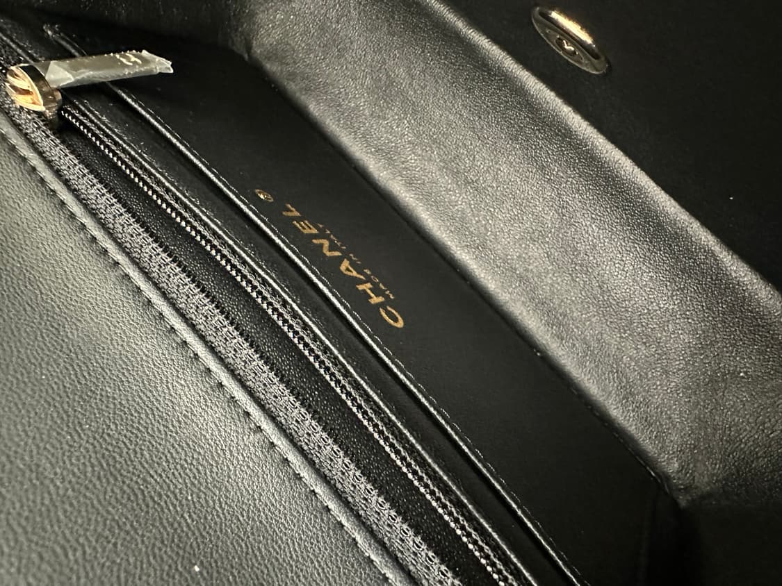 [os] 샤넬 뉴미니 클래식 샴페인골드 내장칩 상품이미지6