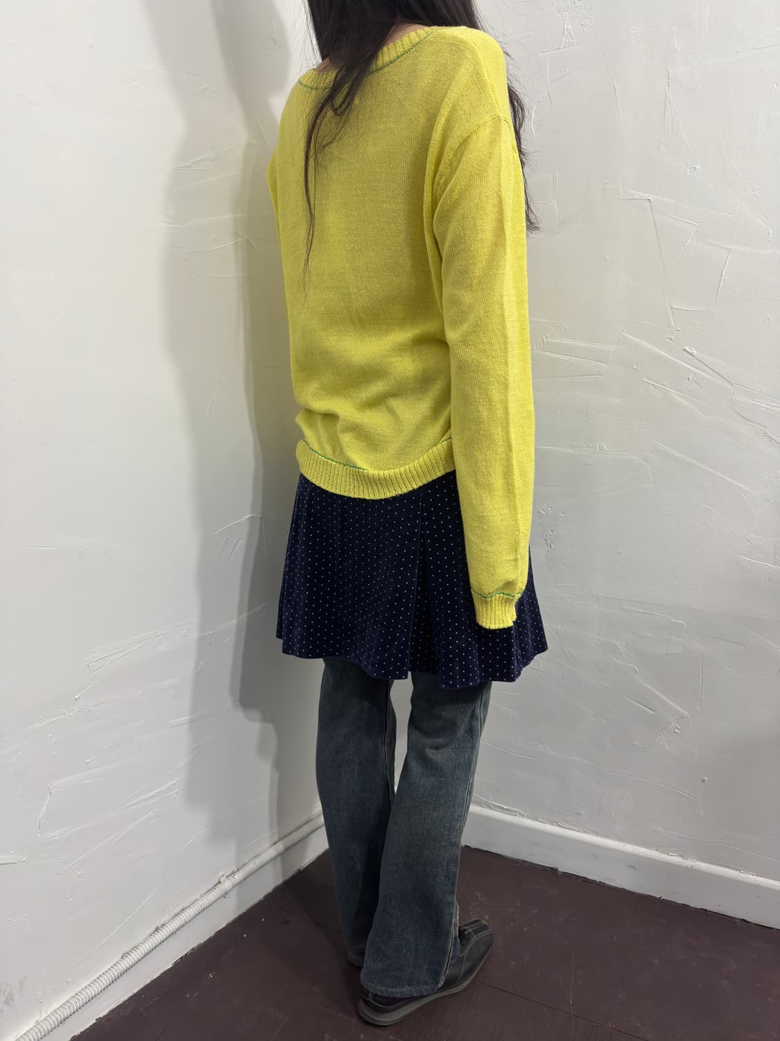 dot velvet mini skirt 상품이미지5