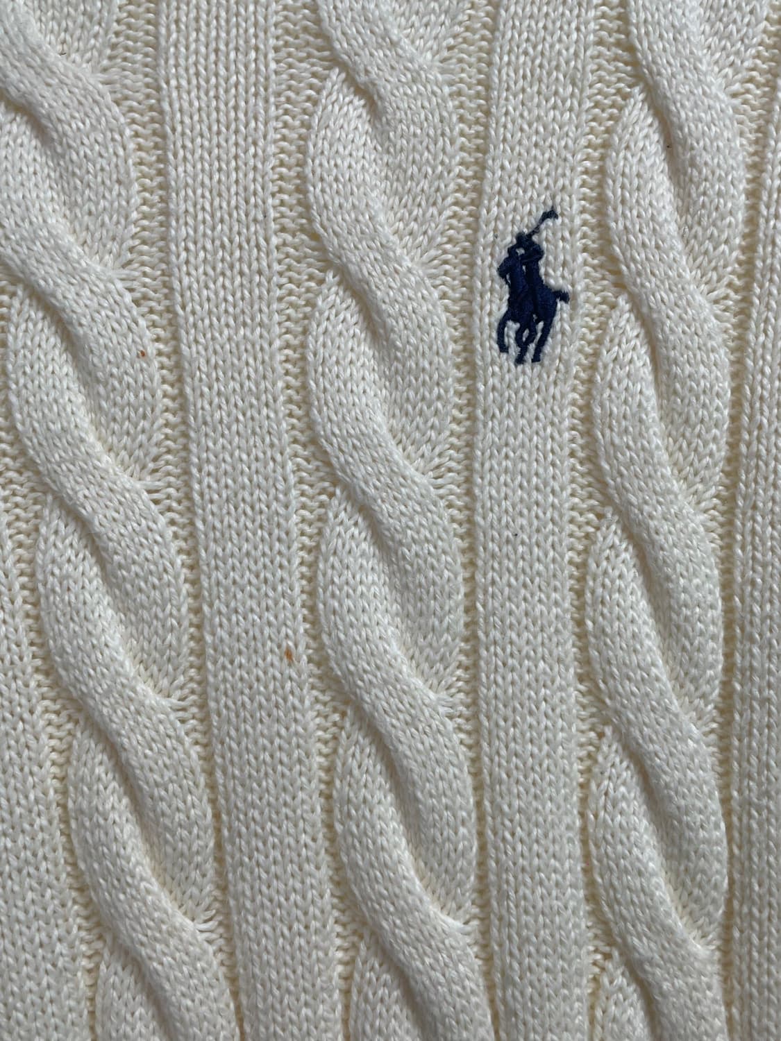  폴로 랄프로렌 화이트 케이블 니트 (on.540) 상품이미지6