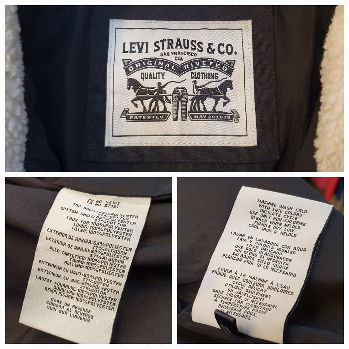 (새상품)95.리바이스 세르파 패딩점퍼 상품이미지9