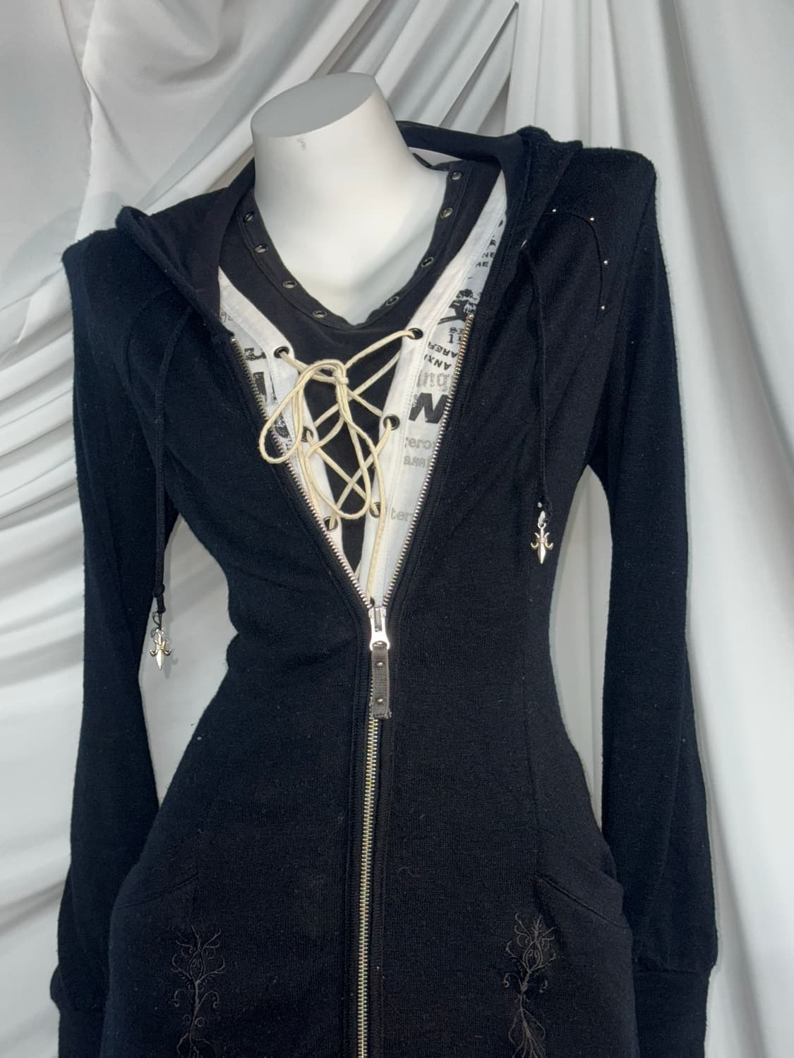 Ozz Croce 오즈크로스 오즈온 아밀리주데일리 아일렛 펑크 코디세트  상품이미지8