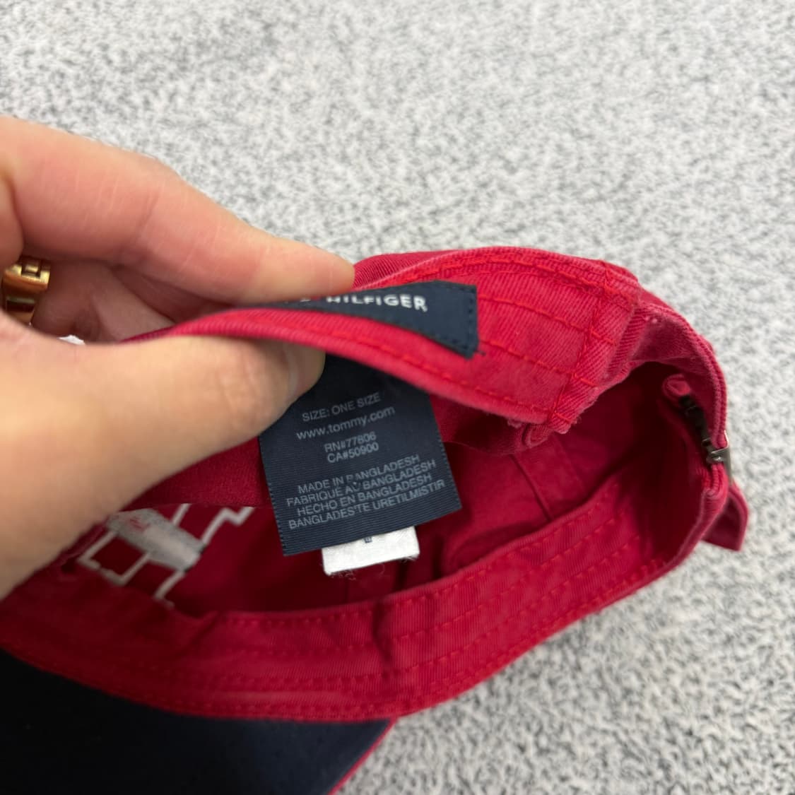 F 타미힐피거 빅로고 볼캡 0130H2 상품이미지4