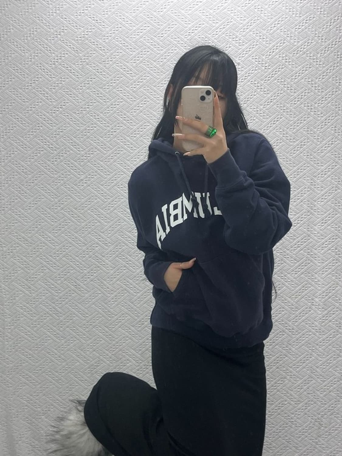 챔피온 리버스위브 올드스쿨 레터링 약기모 후드티 S C08252 상품이미지2