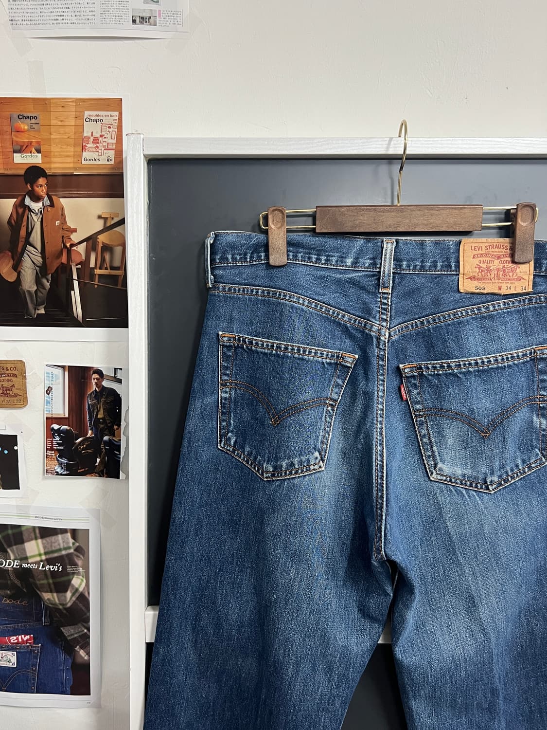 00s Levis 리바이스 508 레귤러 테이퍼 데님 팬츠 상품이미지2