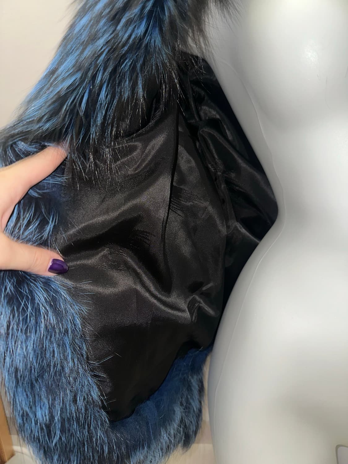 빈티지 블루 폭스 퍼자켓 상품이미지3