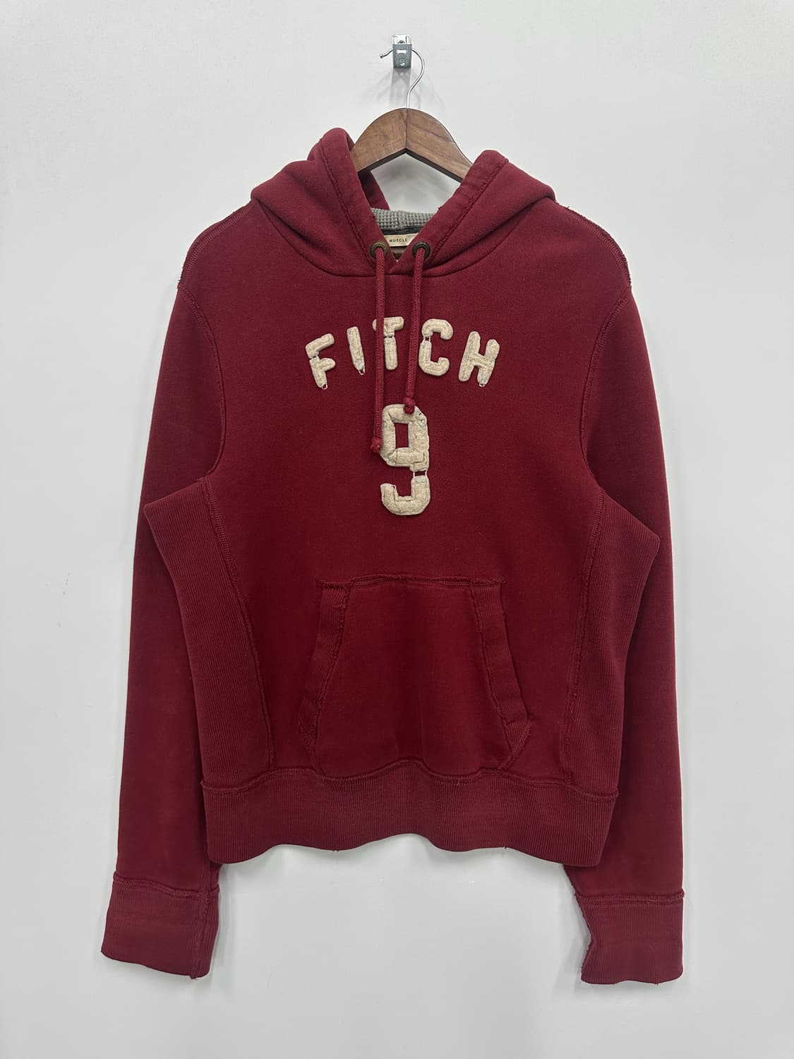 아베크롬비 버건디 후드티  상품이미지1