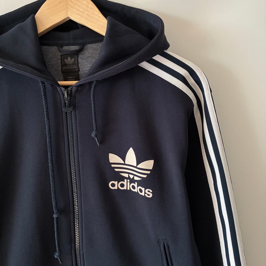 아디다스 00s 네이비 후드 져지 집업 상품이미지2