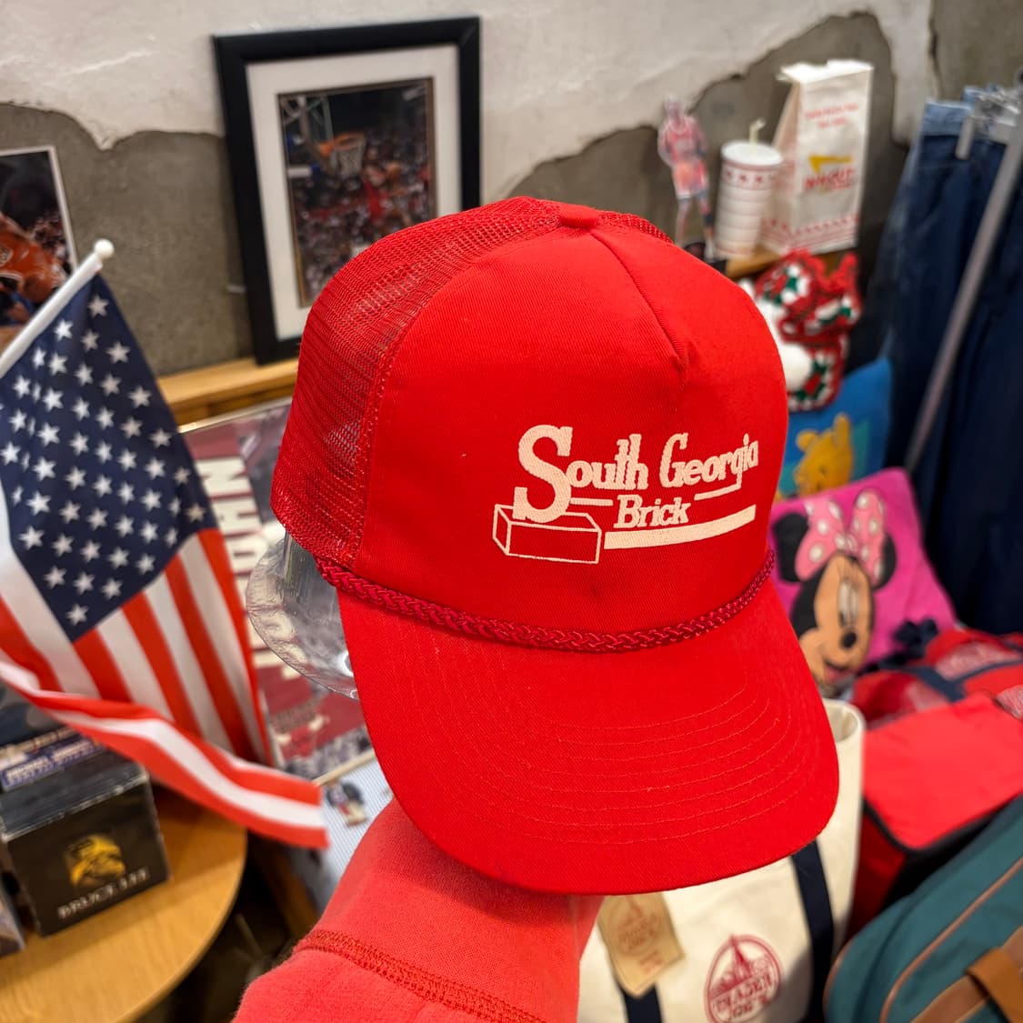 90s USA 빈티지 사우스조지아 트러커 매쉬 볼캡 모자  상품이미지3