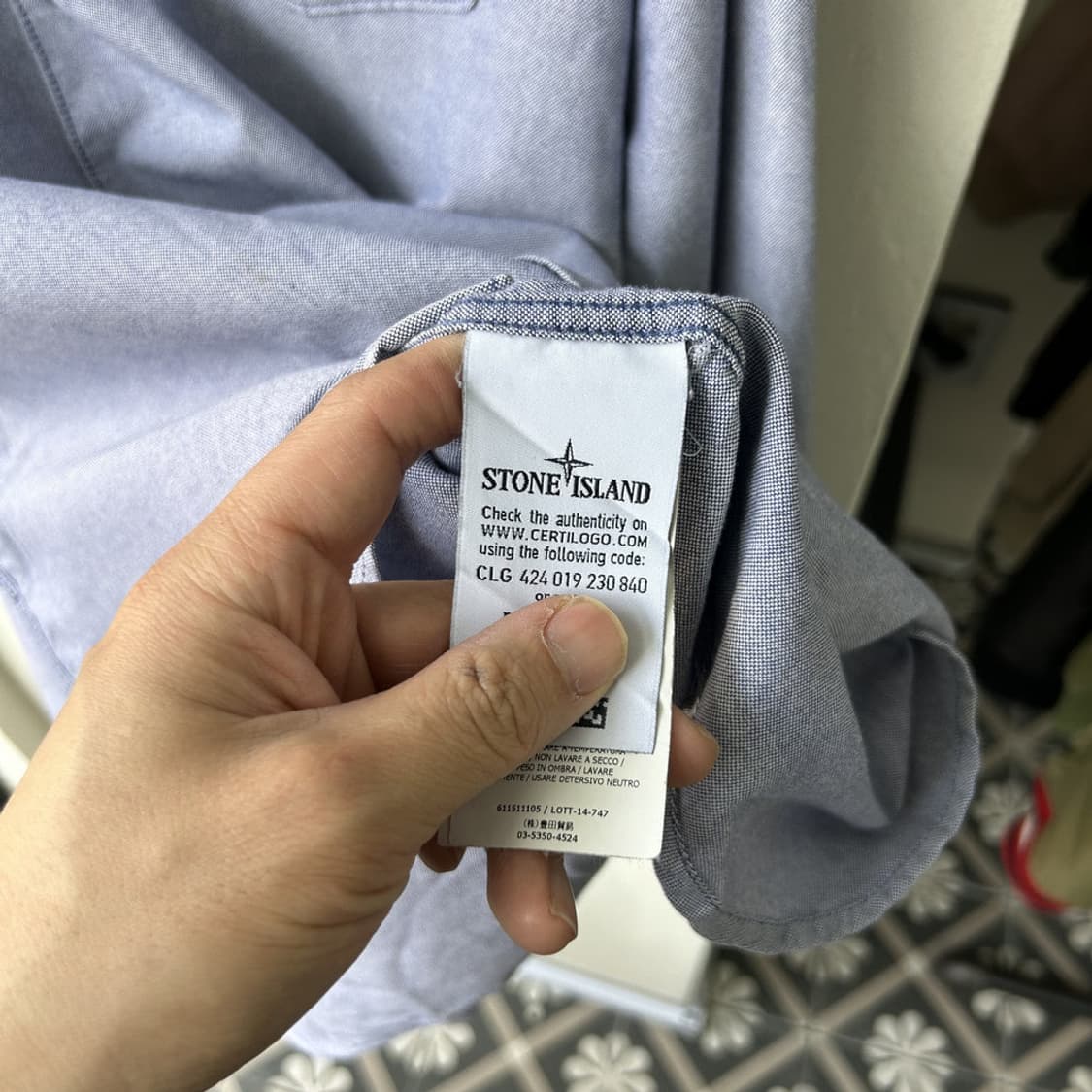 16443 - 스톤아일랜드 포켓 셔츠 상품이미지4
