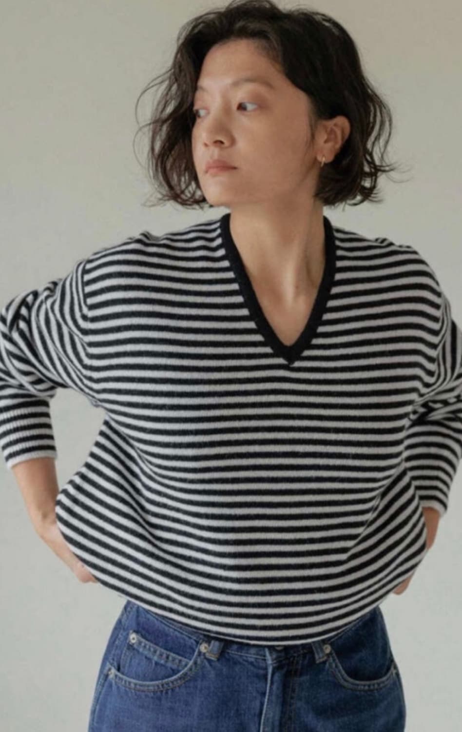 문달 스트라이프 니트 상품이미지2