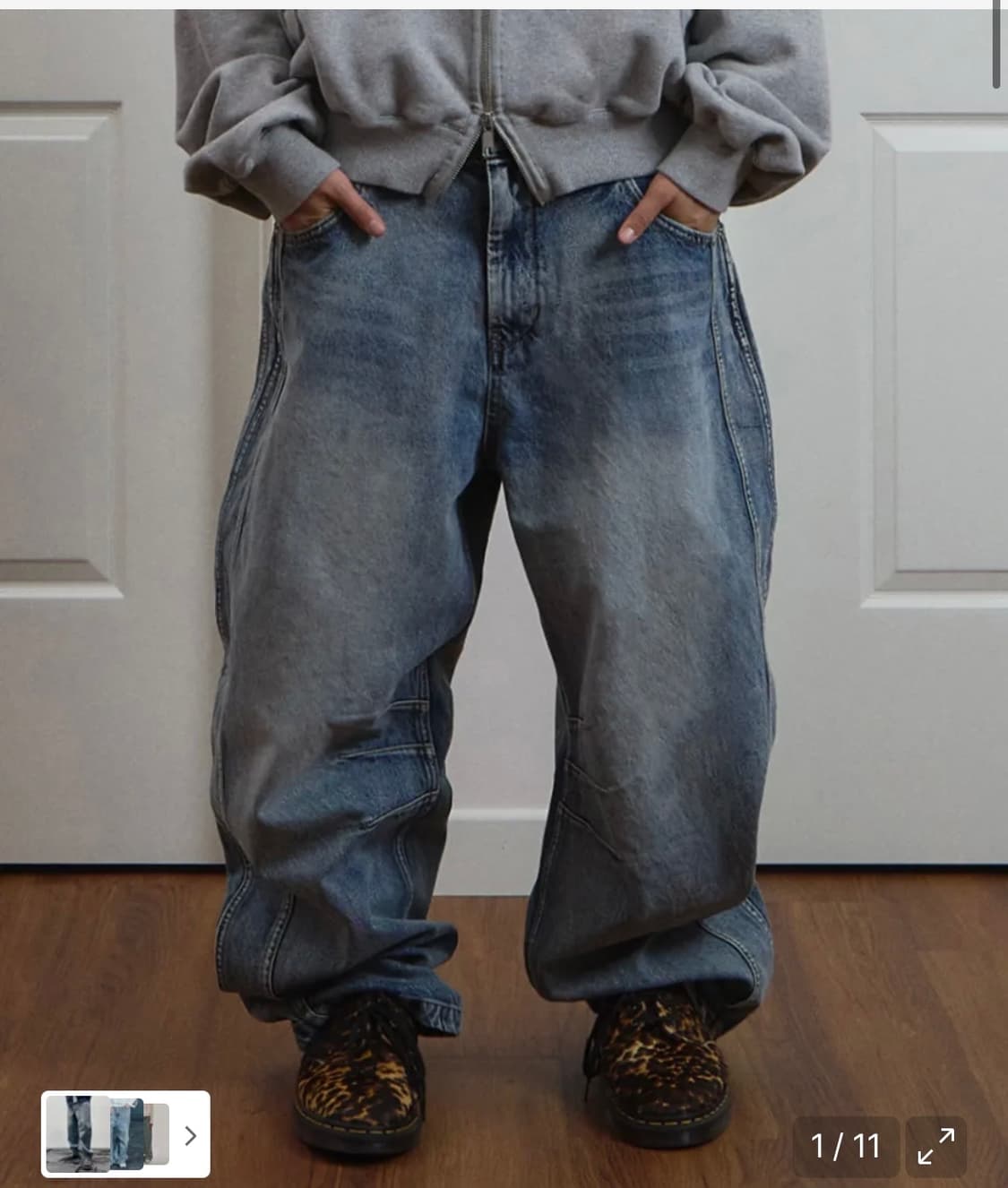 9999아카이브 데님 Technical Curved Denim Jeans 상품이미지1