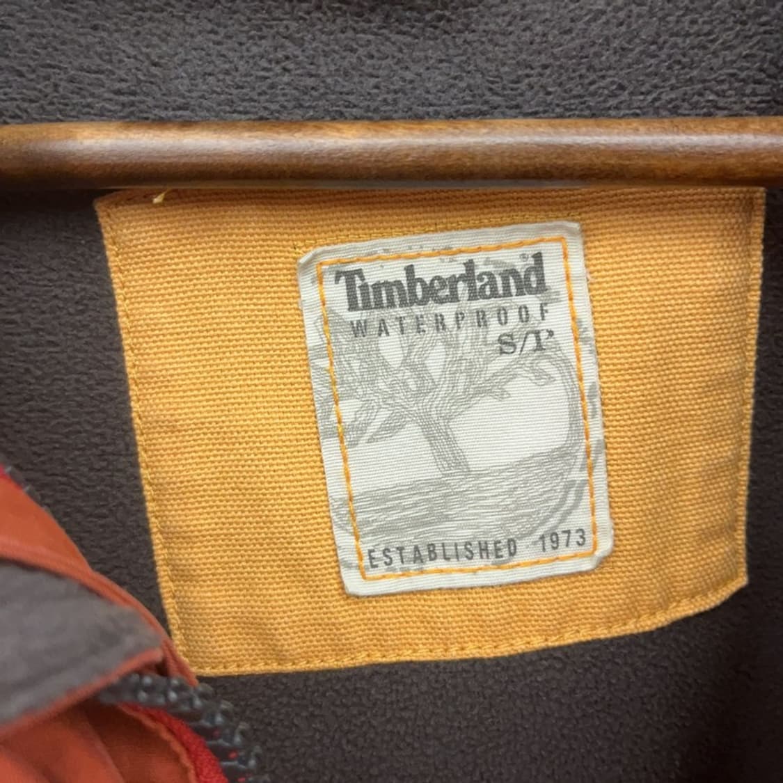 팀버랜드 빈티지 오렌지브라운 바람막이 자켓 S C08604 상품이미지5