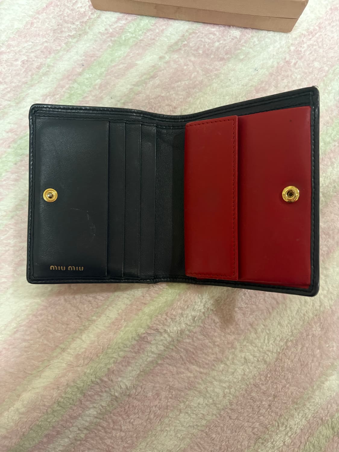 미우미우 데님 체리 반지갑  상품이미지4