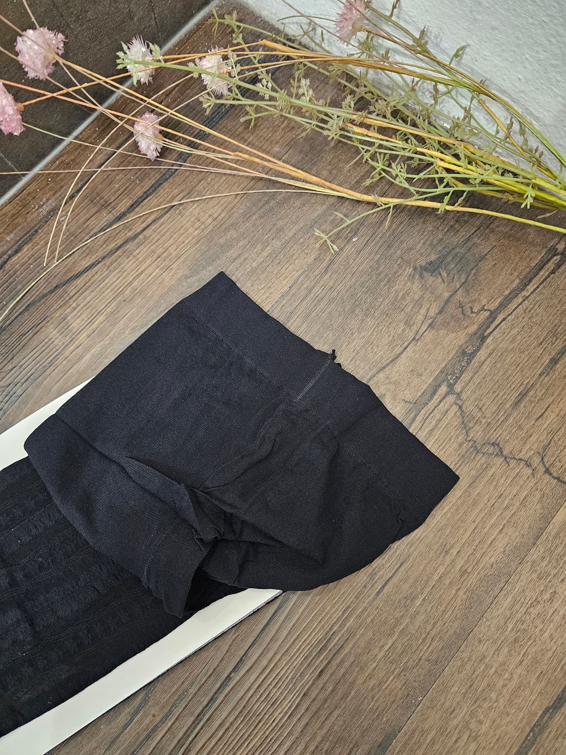 Marie Claire Paris 패턴 블랙 스타킹 상품이미지5