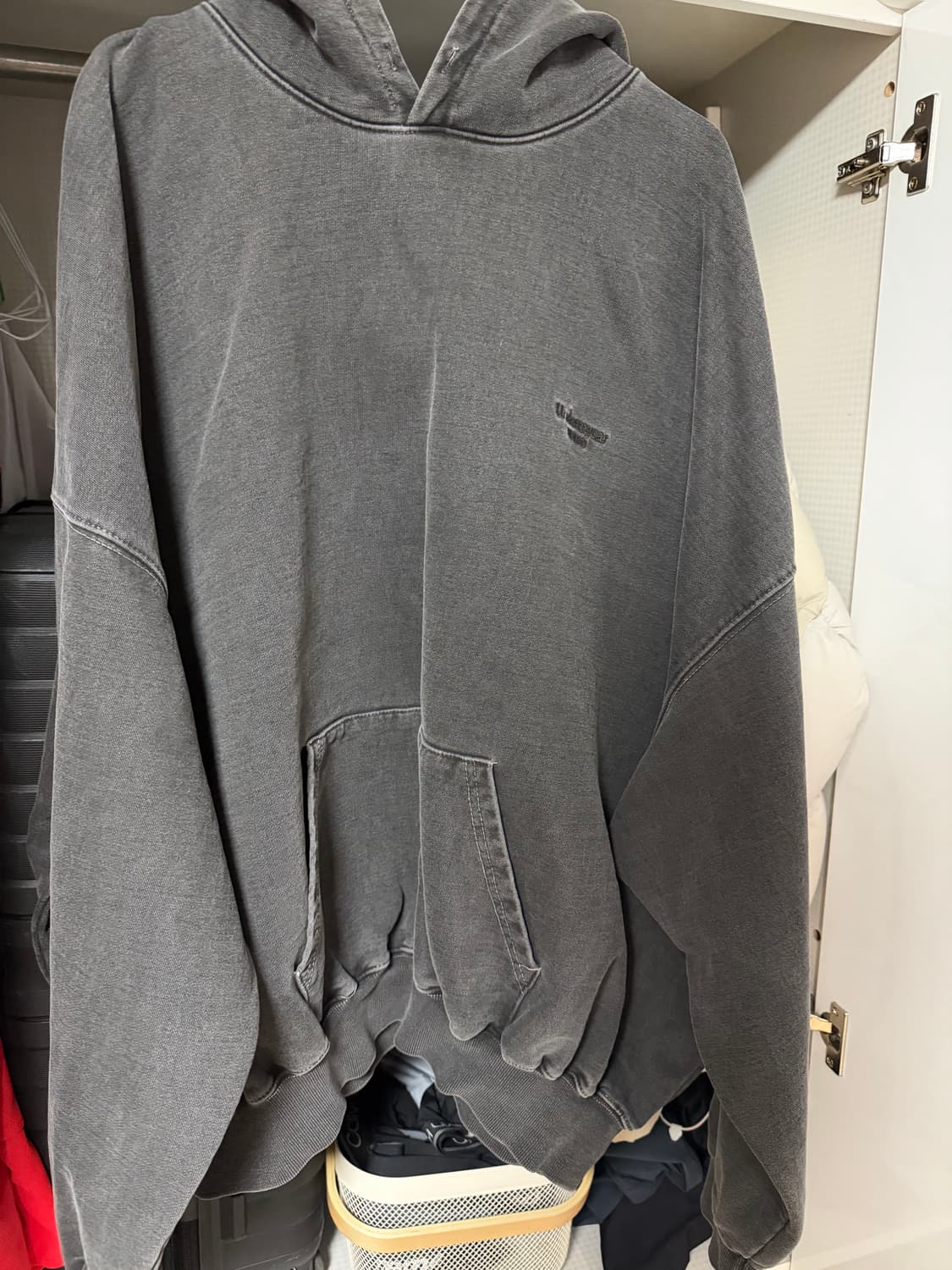 언더마이카 무 0.8 오버사이즈드 피그먼트 후디 2사이즈 상품이미지1