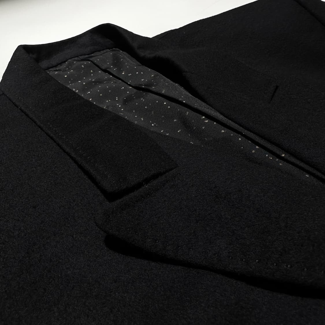 지방시 캐시미어 100% 더블 코트 블랙 상품이미지4